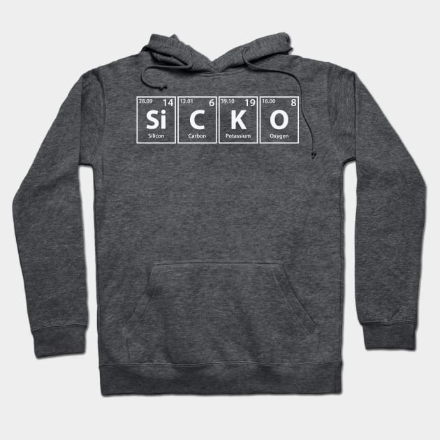 cerebrands Sicko si c k o Periodic Elements Spelling Hoodie